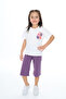 Girl's Chest Floral Printed Nice Smell Printed Capri Suit - 6