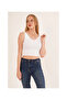 23256336 Knitwear Ladder Collar Athlete WHITE