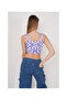 23256430 Knitwear Patterned Strappy Square Neck Undershirt LILA - 3