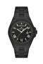 Black Color Men's Wristwatch - Steel Plated with Power Display Water Resistant Dk.1.13736-5