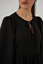Women's Balloon Sleeve Long Hijab Dress 2464 - Black - 6