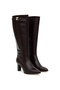Brown Heeled Leather Boots 50295564-Vr029