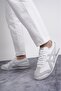 Comfortable Casual Lace-Up Casual Sneaker White-Grey Men's Sports Shoes - 7