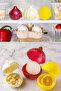 Set of 3 Onion, Garlic and Lemon Storage Containers |   Garlic Container Onion Container Lemon Storage Container - 2