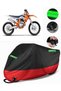Ktm 450 Exc-F Six Days Compatible Premium Motorcycle Tarpaulin (Lock Compatible) Black-Red