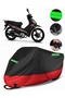 Kuba Reiz 100 Compatible Premium Motorcycle Tarpaulin (Lock Compatible) Black-Red