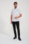 Classic Short Sleeve Armure Striped Flam Linen Button-Down Collar Gift Boxed Men's Shirt Fs-000678 - White a - 5