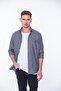 Slim Fit Long Sleeve Muslin Cotton Comfortable Breathable Fabric Collar Buttoned Men's Shirt with Gift Box