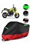 Honda Msx 125 Compatible Premium Motorcycle Tarpaulin (Lock Compatible) Black-Red