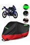 Arora Ar450 Compatible Premium Motorcycle Tarpaulin (Lock Compatible) Black-Red