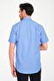 Classic Short Sleeve Thick Striped Gift Boxed Men's Shirt Fs-000702 - Cobalt Blue - 4