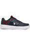 Men's Navy Low-Top Sneakers - Lightweight Lace-Up Design, Comfortable for Everyday Outfits