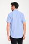 Classic Short Sleeve Neon Floral Armure Gift Boxed Men's Shirt Fs-001214 - Blue - 4