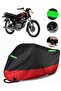 Yamaha Rx 115 Compatible Premium Motorcycle Tarpaulin (Lock Compatible) Black-Red