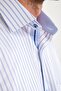 Classic Short Sleeve Thick Striped Gift Boxed Men's Shirt Fs-000702 - White Light Blue - 5