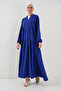 2527 Women's Long Hijab Dress - Cobalt Blue - 4