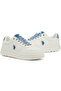 Women's White Low-Top Sneakers - High-Quality Sole for Everyday Look - 3
