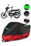Jawa 350 Twin Sport Compatible Premium Motorcycle Tarpaulin (Lock Compatible) Black-Red