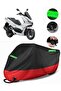 Honda Pcx125 Compatible Premium Motorcycle Tarpaulin (Lock Compatible) Black-Red