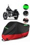 Yuki Benda Rock 250 Compatible Premium Motorcycle Tarpaulin (Lock Compatible) Black-Red