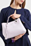 Women's Magnetic Buckle Silk Print Logo Removable Shoulder Strap External Zipper Interior Section Pink