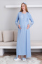 Maternity Short Sleeve Nightgown & Dressing Gown Set / Lace and Button Maternity Clothing / Maternity Suit - 6