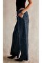 Navy Blue Color Asymmetrical Boyfriend Jeans - 5