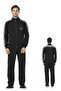 Men's Stand Collar Zippered Bottom Top Pocket Tracksuit Set - 2