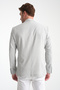 Lucos Men's Gray Half Lining Bag Pocket Lycra Seersucker Fabric Sports Blazer Jacket - 6