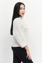 Women Sportswear Fit Faux Fur Sweater, Beige - 2