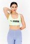 Women Brand Logo Padded Sports Bra, Green