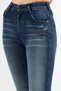 Women Super Skinny Fit High Waist Wash Stretchable Denim, Navy - 3