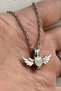 Shining in the Dark Phosphorescent Angel Winged Heart Necklace bbk53 - 5