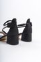 Owwox Kids; Girl's, Black, Non-Tapping Shoes with Stone Detail - 4