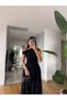 Equivalent Design Boat Neck Fitted Waist Elmeci Midi Length Tag - 3