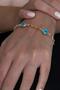 Gold Color Evil Eye Beaded Women's Necklace and Bracelet Set Set bbs10 - 3