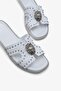 Yesabe İnna Women's Genuine Leather Accessory Slippers - 3