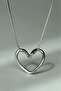 Snake Chain Coiled Heart Love Knot Stainless Steel Necklace Eck56 - 8