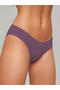Taranto Model Soft Fabric Ribbed Slip Panties Purple Color