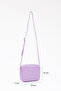 Lilac U23 - Single Zipper Adjustable Women's Mini Shoulder Bag, Crossbody, Urban Style - 3