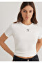 Logo Printed Off-White Women's T-Shirt M1601185-33389 - 3