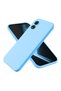Oppo A18 Compatible Silicone Case - Flexible Pastel Color Cover with Camera Protection - Blue