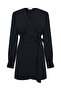 Tie Back Anvelope V-Neck Mini Dress