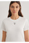 Logo Printed Off-White Women's T-Shirt M1601185-33389 - 6