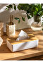 Lcw White Wooden Covered Napkin Holder 24 cm