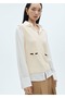 Tricot vest with contrast pockets
