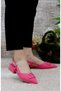 Feles 01-902 V Buckle Women's Ballerina Shoes PINK - 3