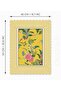 Yellow Background Botanical Flowers Design Laser Cut Oven Cover 40X53Cm - 2