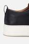 Genuine Leather Navy Blue Men's Casual Shoes - 8
