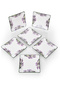 Set of 6 Special Handmade Lavender Pattern Dessert Plates Serving Plates Cake Set 15 cm - 3